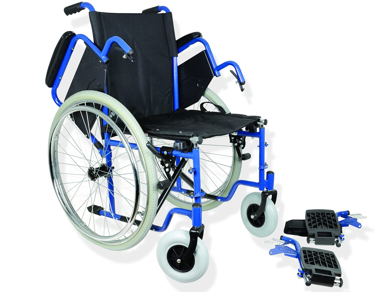 Carrozzina Oxford, seduta 51 cm, sedia a rotelle per anziani