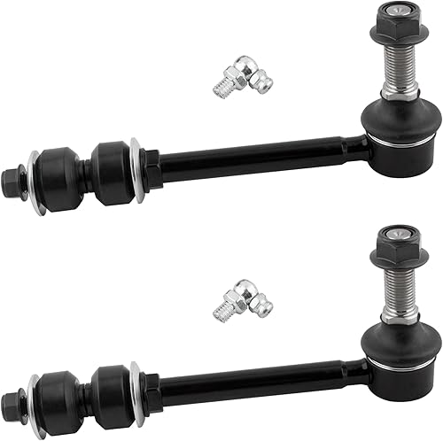 Juego de 2 eslabones de extremo de barra estabilizadora de suspensión delantera, par de eslabones de extremo izquierdo y pasajero derecho apto para