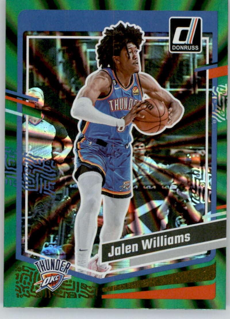 Amazon.com: 2023-24 Donruss Holo Green Laser #76 Jalen Williams