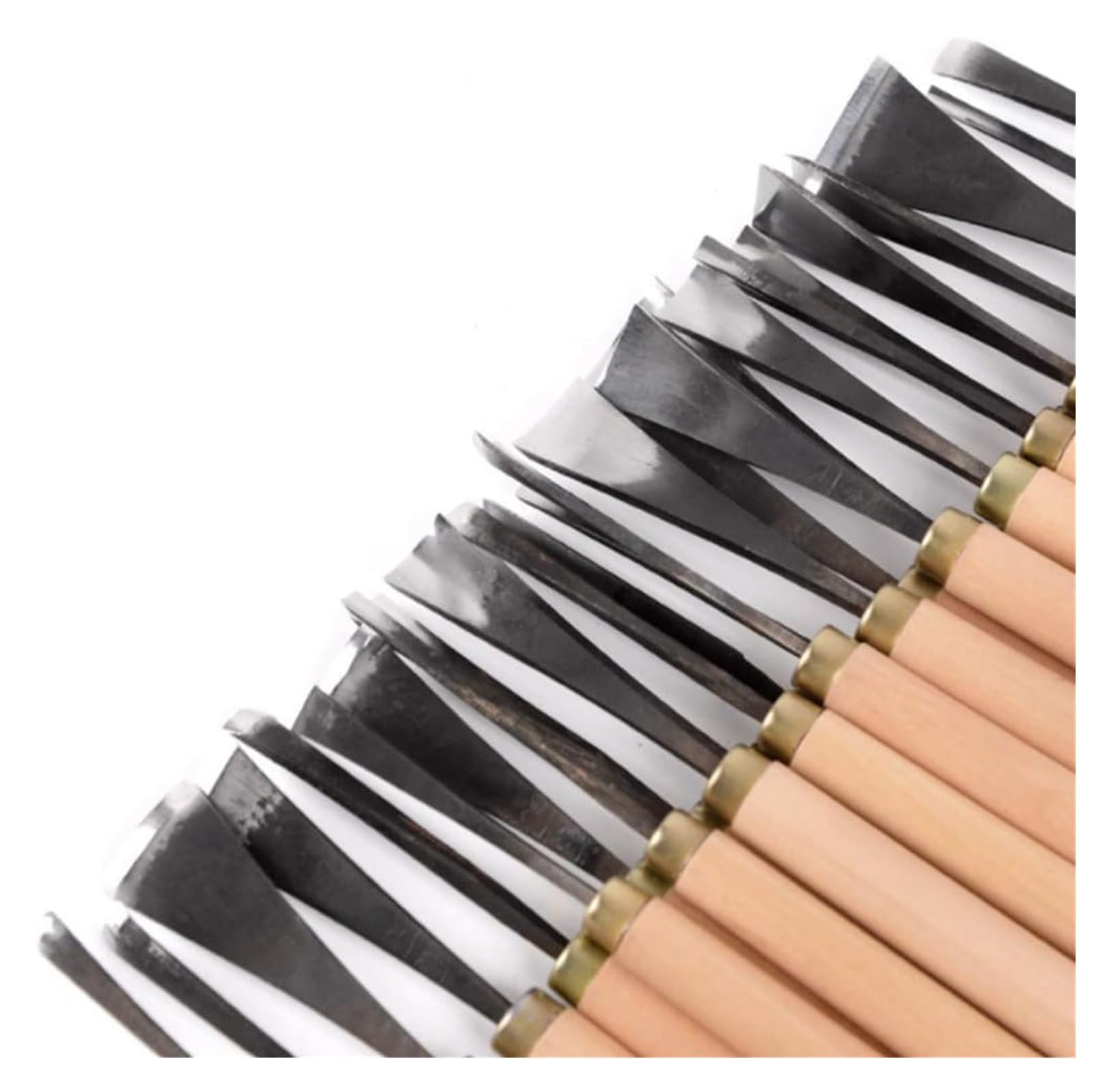Juego de herramientas de cincel para madera, juego de herramientas para tallar madera, cuchillo para tallar madera, juego de herramientas para tallar madera con estuche de almacenamiento (31 piezas)