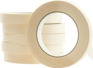No-Residue 1 Inch, 60 Yard Masking Tape 6 Pk. Easy-Tear, Pro-Grade Removable Painters Tape Great for Home, Office or Comme...