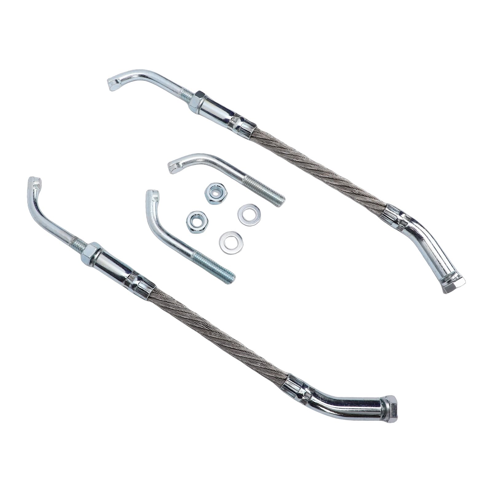 Ice Scratchers Kit Enhanced Traction for Snowmobile Fit for Track Height 2-1/2 Ice Scratchers Replacement Set for All Snowmobiles Equipped with Reverse and Non Reverse Gears (Metal Silver) - 5