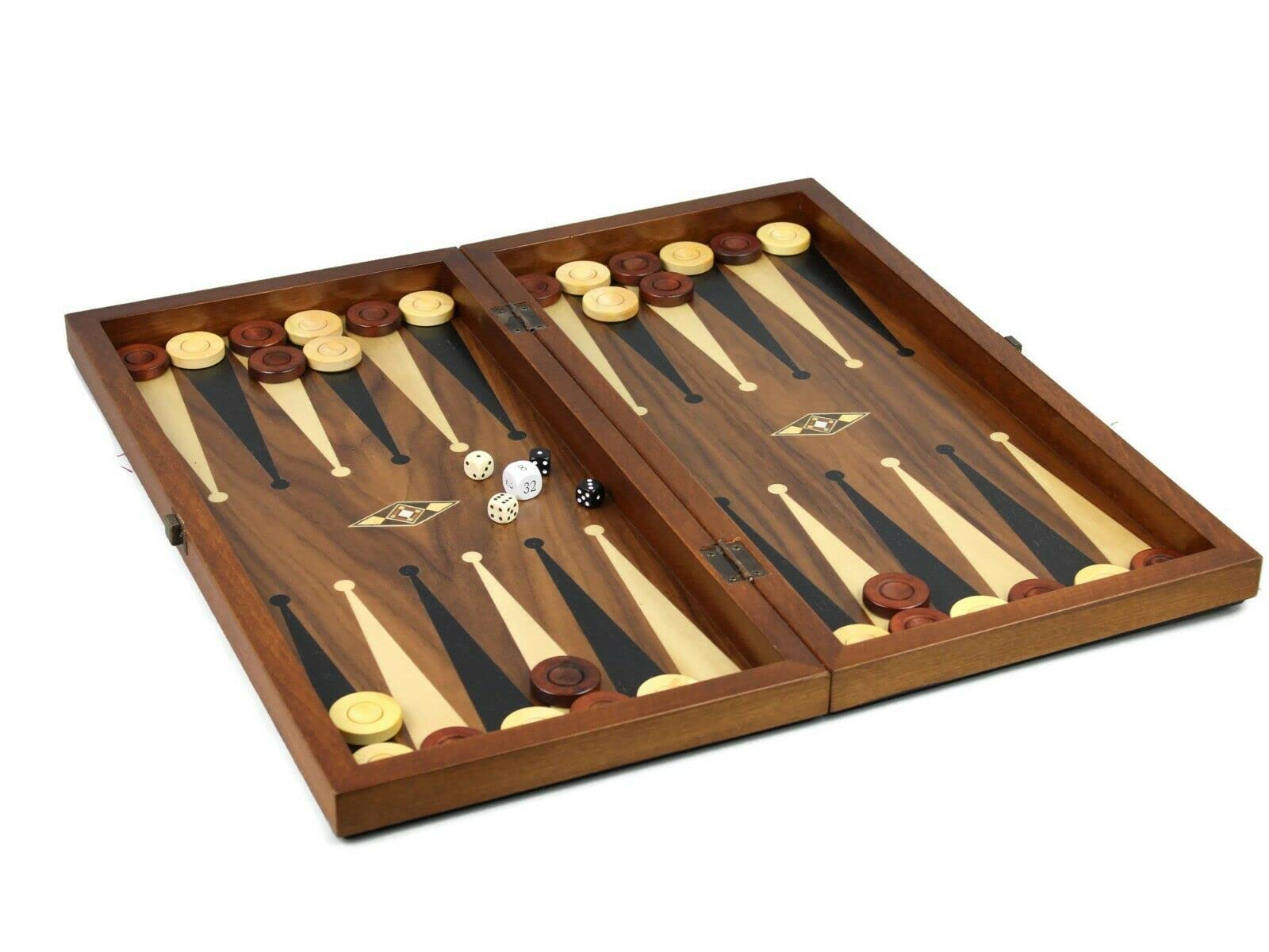 Helena Backgammon Set Woodland 20"