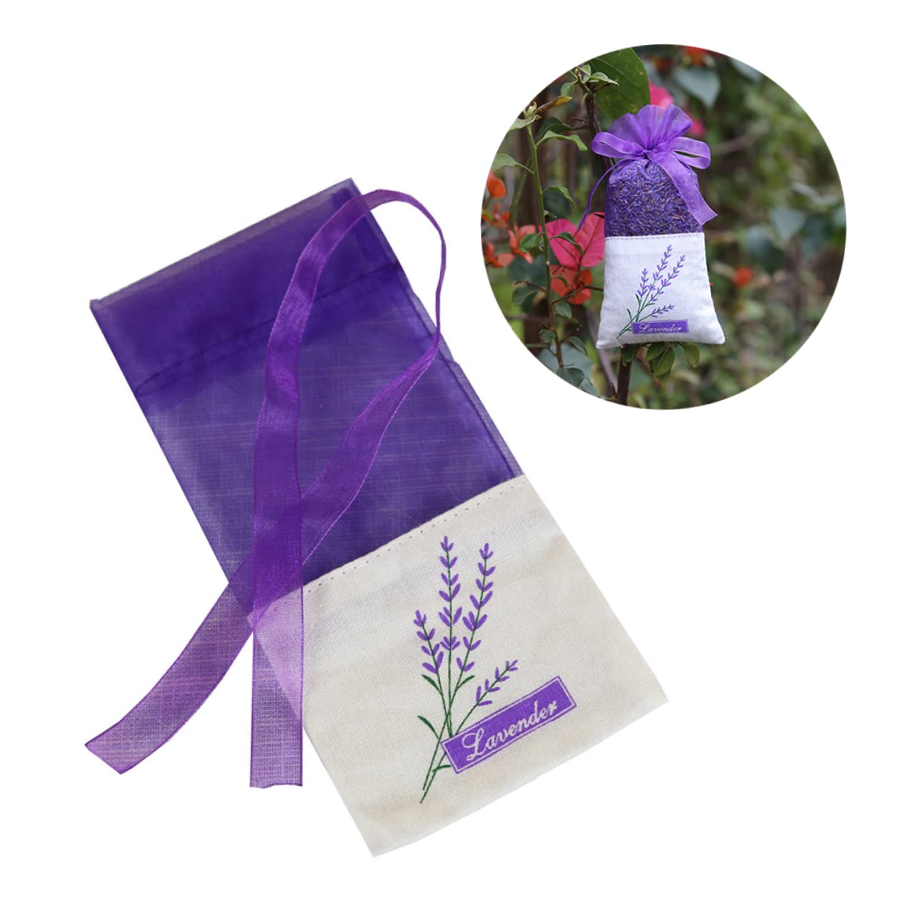Abaodam 90stücke Lavendel Duftbeutel Im Blumigen Design Leere Säckchen Tiefem Für Aufbewahrung Von Getrocknetem Lavendel Und Kräutern Mit Praktischen Zugbändern