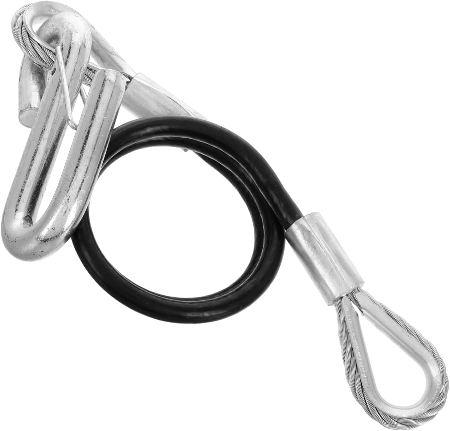 3500lbs Trailer Safety Cables Capacity Spring Steel Towing Cables for Trucks Suvs Atvs and Trailers Easy Installation and Enhanced Durability for Secure Towing