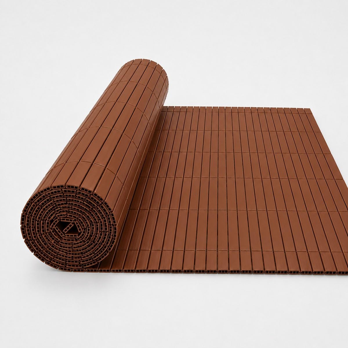 SYNTHAIETIK Canisse Bambou Artificielle Marron 1 x 3 m, Brise-Vue PVC Double Face Renforcé Anti-UV, Lattes 19 mm, Jardin Balcon Terrasse Pergola