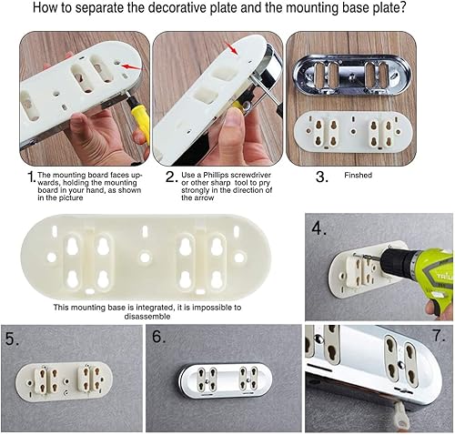 Miniatura 7 de Dispensador de jabón de doble pared, 2 x 16.9 fl oz, dispensador de jabón doble para montar en la pared, loción de gel de ducha, jabón, para baño,