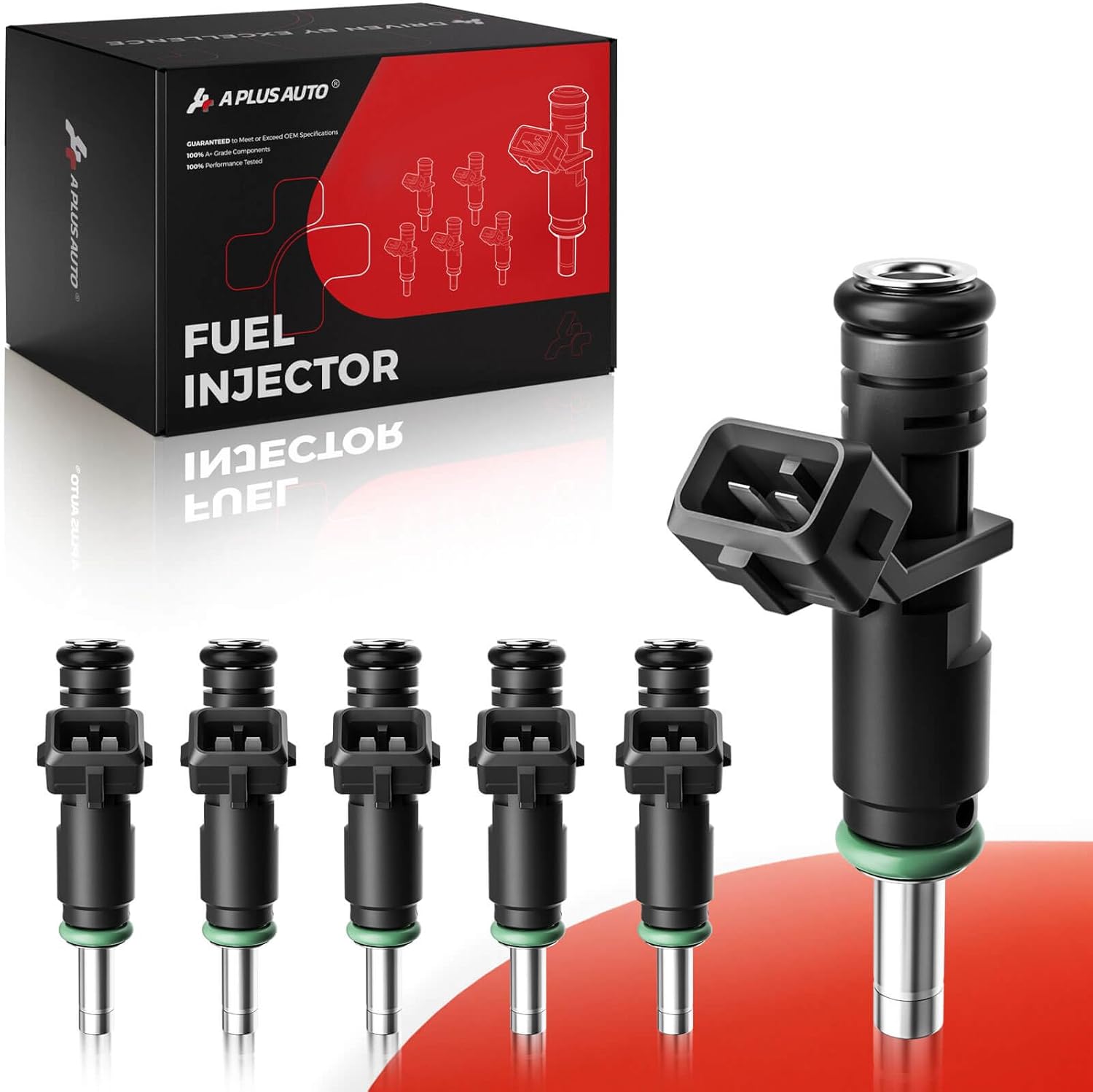 Fuel Injectors Set of 6, 7531634 Compatible with BMW 128i 323i 325i 328i xDrive 330Ci 330i 330xi 525i 525xi 528i sDrive 528xi 320i 530xi X3 X5 Z4-L6 2.5L 3.0L, 6 Holes Replace 1353753163