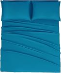 Mejoroom Queen Size Sheet Set - Hotel Luxury 1800 Bedding Sheets & Pillowcases - Deep Pocket Fitted Sheet, Soft, Breathable, Wrinkle & Fade Resistant - 4 Piece (Queen, Dusty Pink)