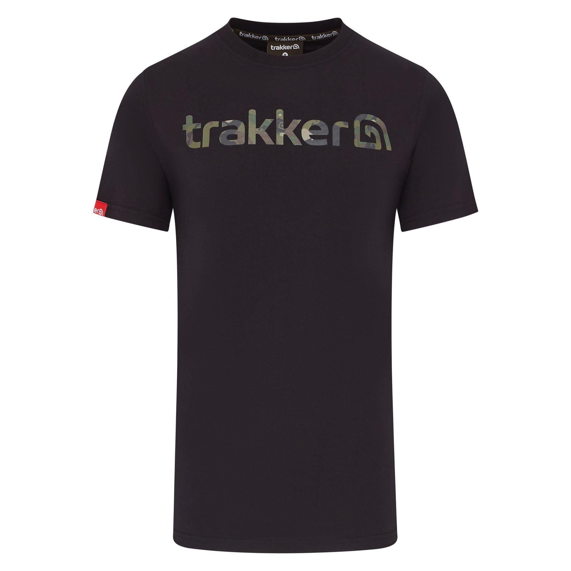 Trakker Unisex Black Cr Logo T-Shirt Camo - Medium