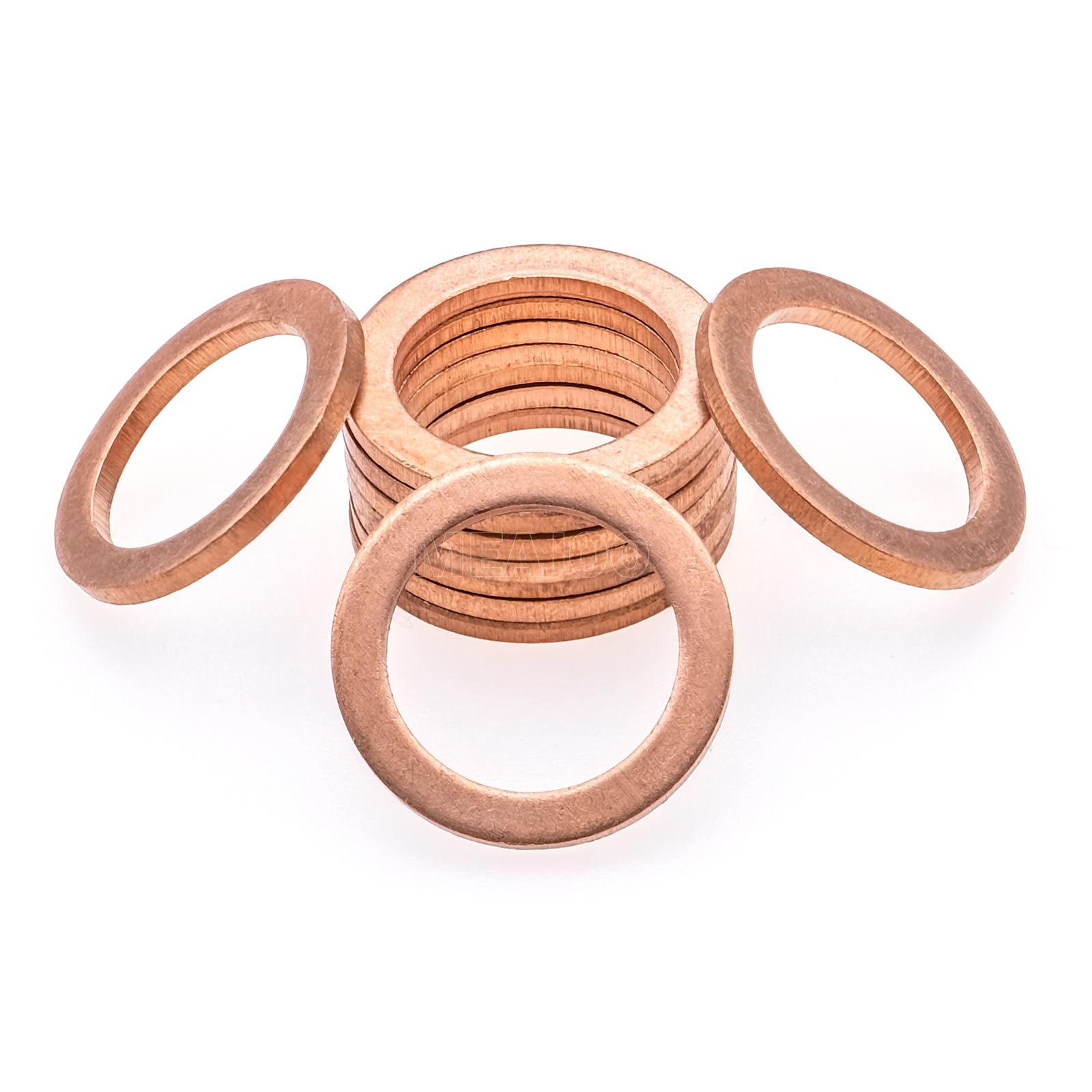 095-010 - Copper Drain Plug Gasket, Fits 1/2 D.O., 9/16, M14 - Foto 10