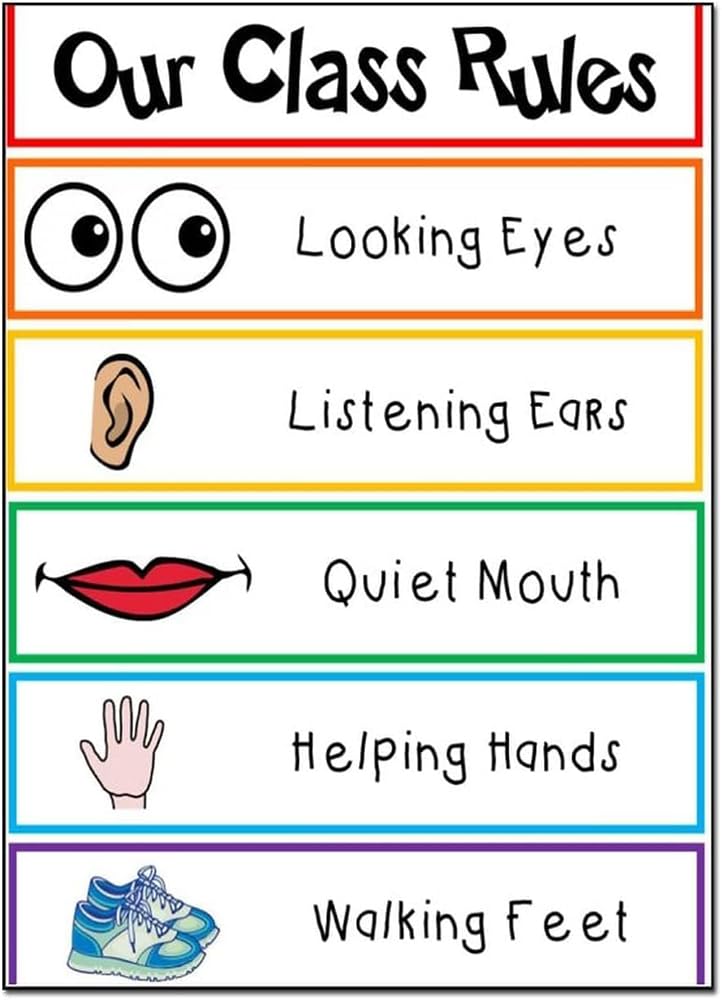 Preschool Classroom Rules Expectations for Elementary, Middle, And High Sch