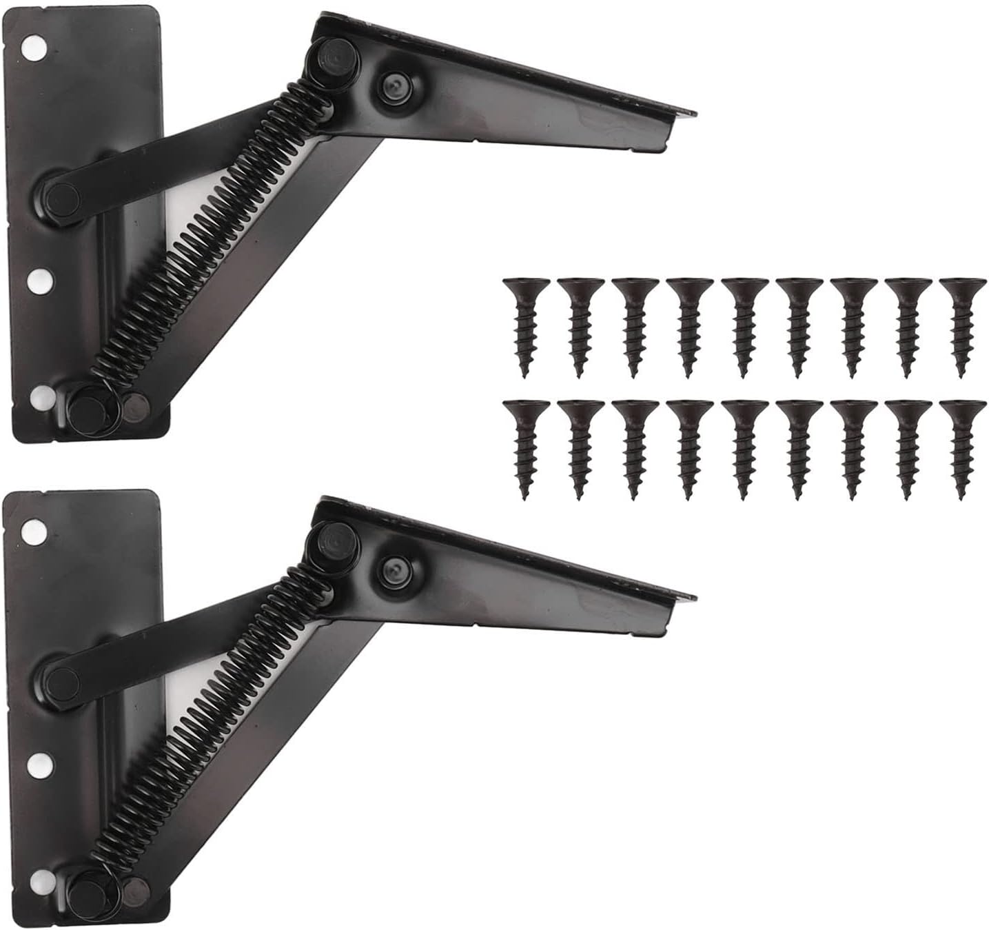 Sofa Folding Spring Hinge, Folding Spring Hinge 80 Degrees Shear Hinge Cold Rolled Steel Upturned Support Hinge for Cabinet Doors, Dimmer Switches