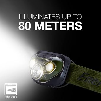 مصباح أمامي LED من Energizer PRO-260، مصابيح أمامية مقاومة للماء IPX4، مصباح أمامي عالي الأداء للأنشطة الخارجية والتخييم والجري والعواصف والبقاء على قيد الحياة مصباح LED لحالات الطوارئ (البطاريات متضمنة)