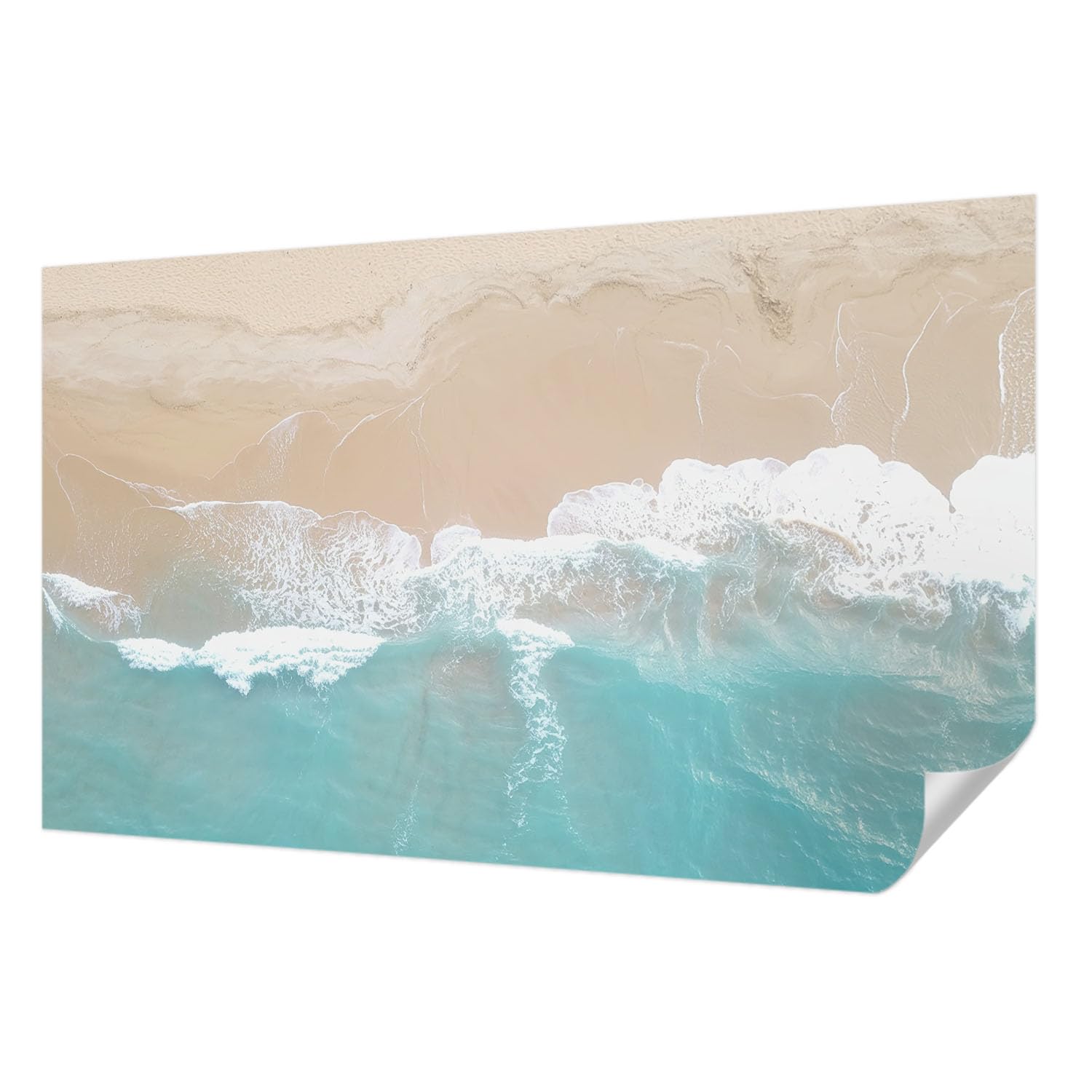 Papier peint adhésif vagues rugissantes de 416x254 cm panoramique