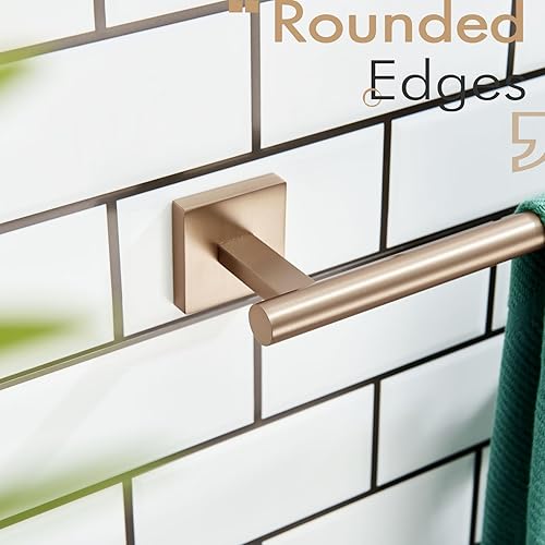 Vista 30 de KOKOSIRI Toallero de 16 pulgadas para baño, cocina, inodoro, acero inoxidable de níquel cepillado B4005BR-L16