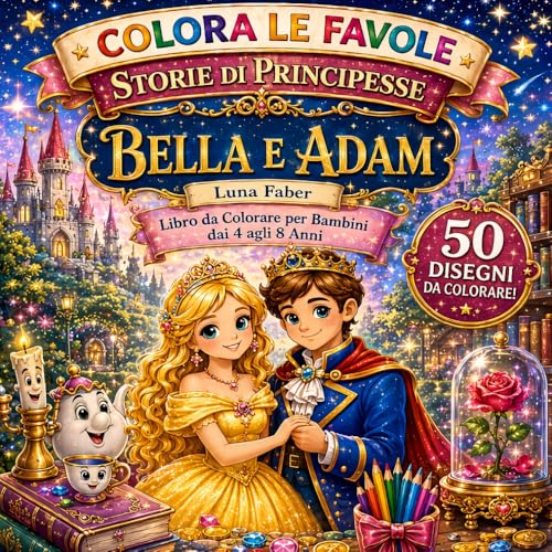 COLORA LE FAVOLE: Storie di principesse: Belle e Adam
