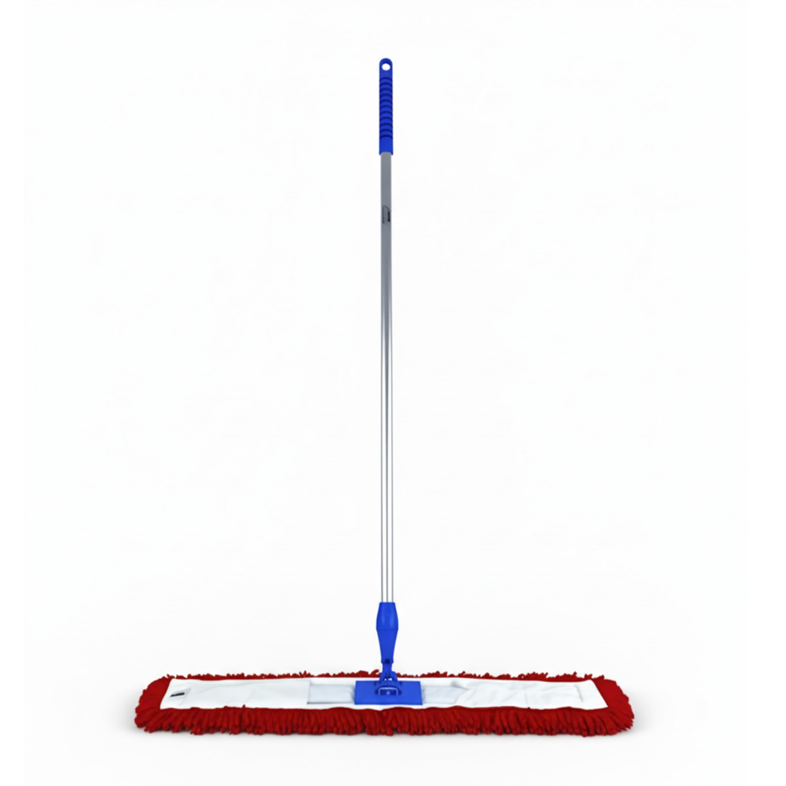 Abbey 60cm Flat Mop for Floor Cleaning - Heavy Duty Commercial Red Sweeper Mop Kit with Handle and Frame - Floor Dusters for Wooden Floors and Hard Floors