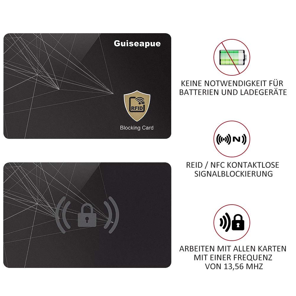PORTAFOGLIO UOMO CARTA di credito borsa blocco RFID portafoglio carte