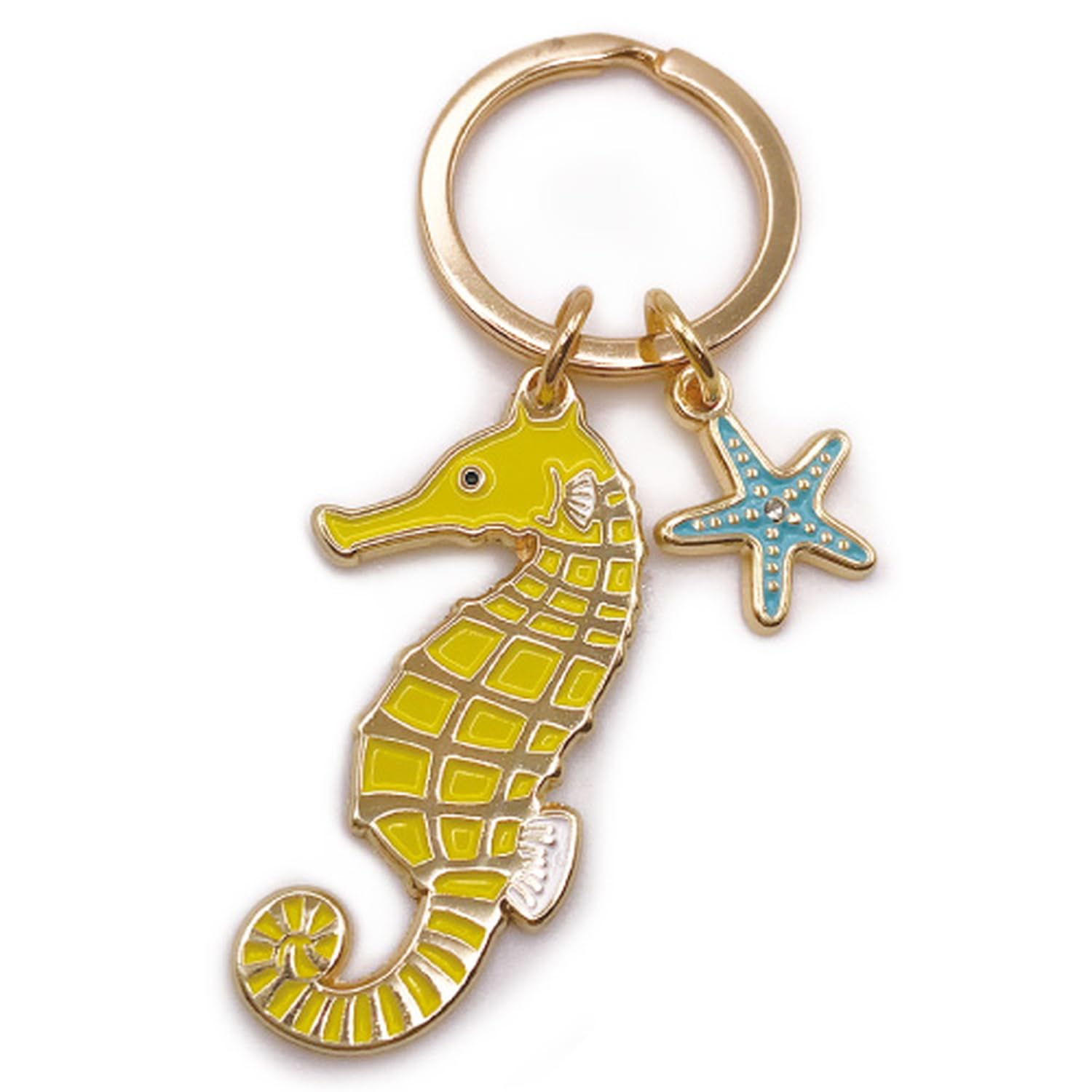 キーホルダーHawaii イルカタツノオトシゴ貝アクリル