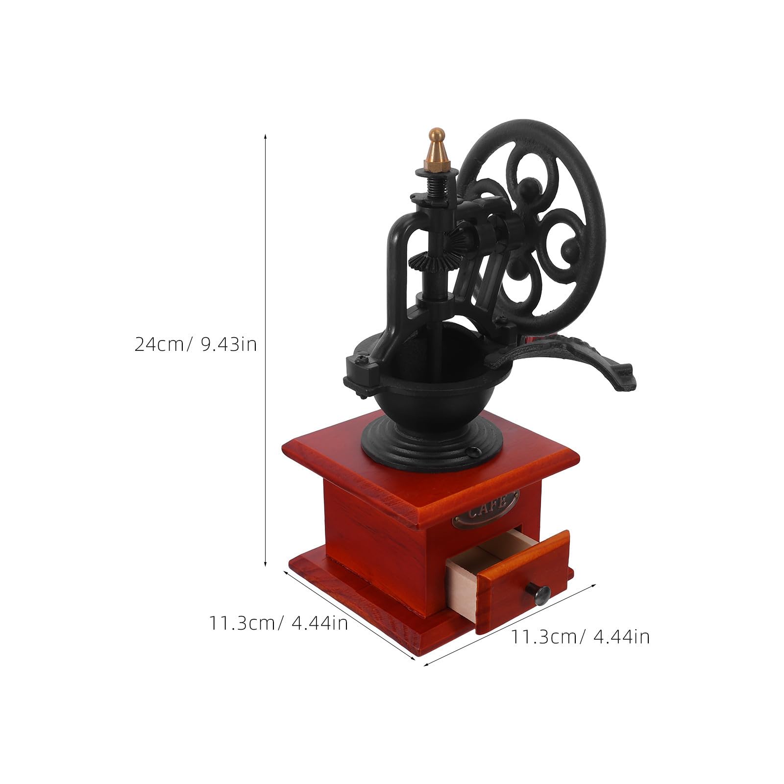 Macina Caffè Manuale Vintage in Legno Ferro Ceramica per Casa Ufficio