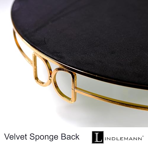 Miniatura 41 de Bandeja de tocador de cristal decorativa con espejo, bandejas de perfume para maquillaje, almacenamiento de cosméticos, organizador de Bandeja