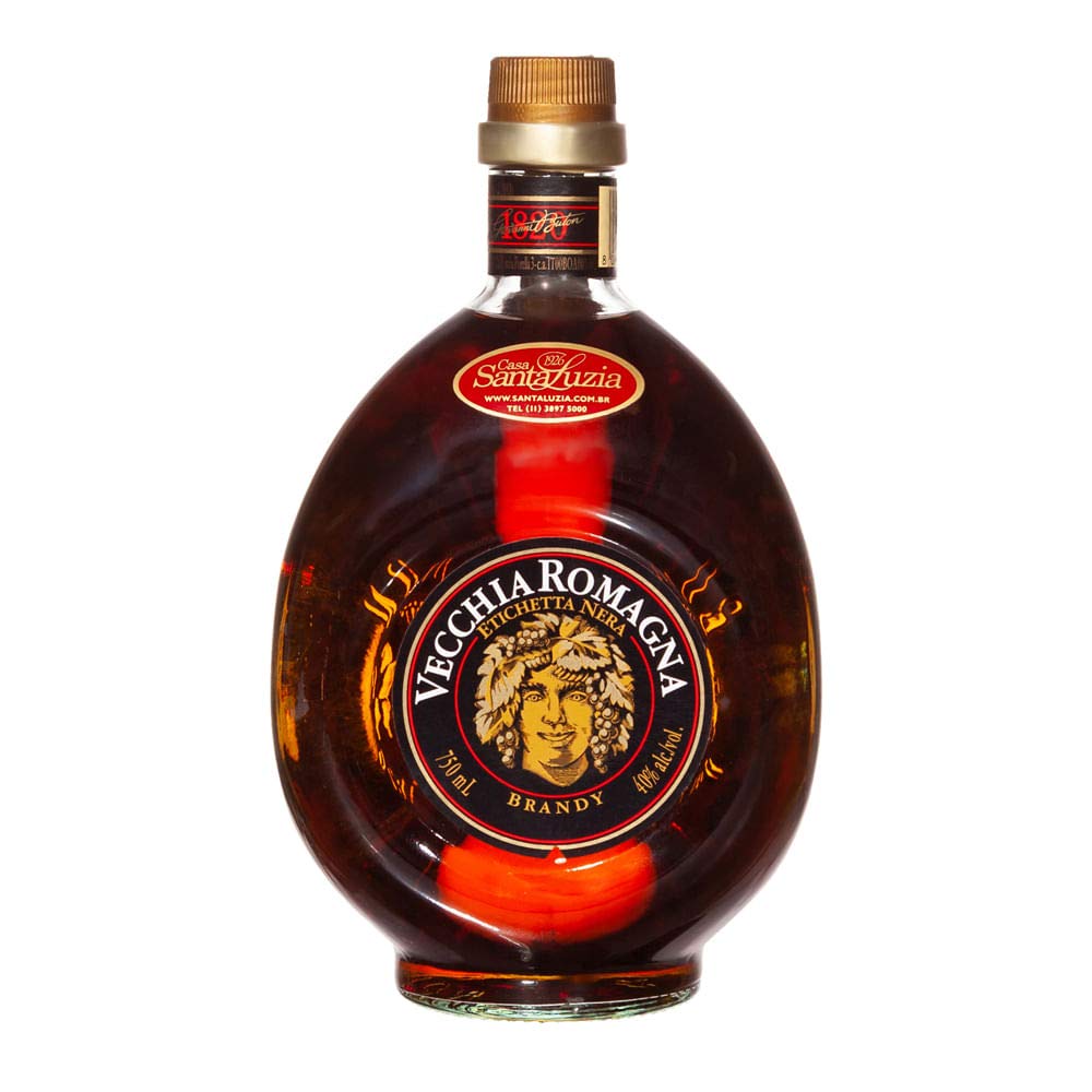 Conhaque Brandy Vecchia Romagna Etichetta Nera 750 ml | Amazon.com.br