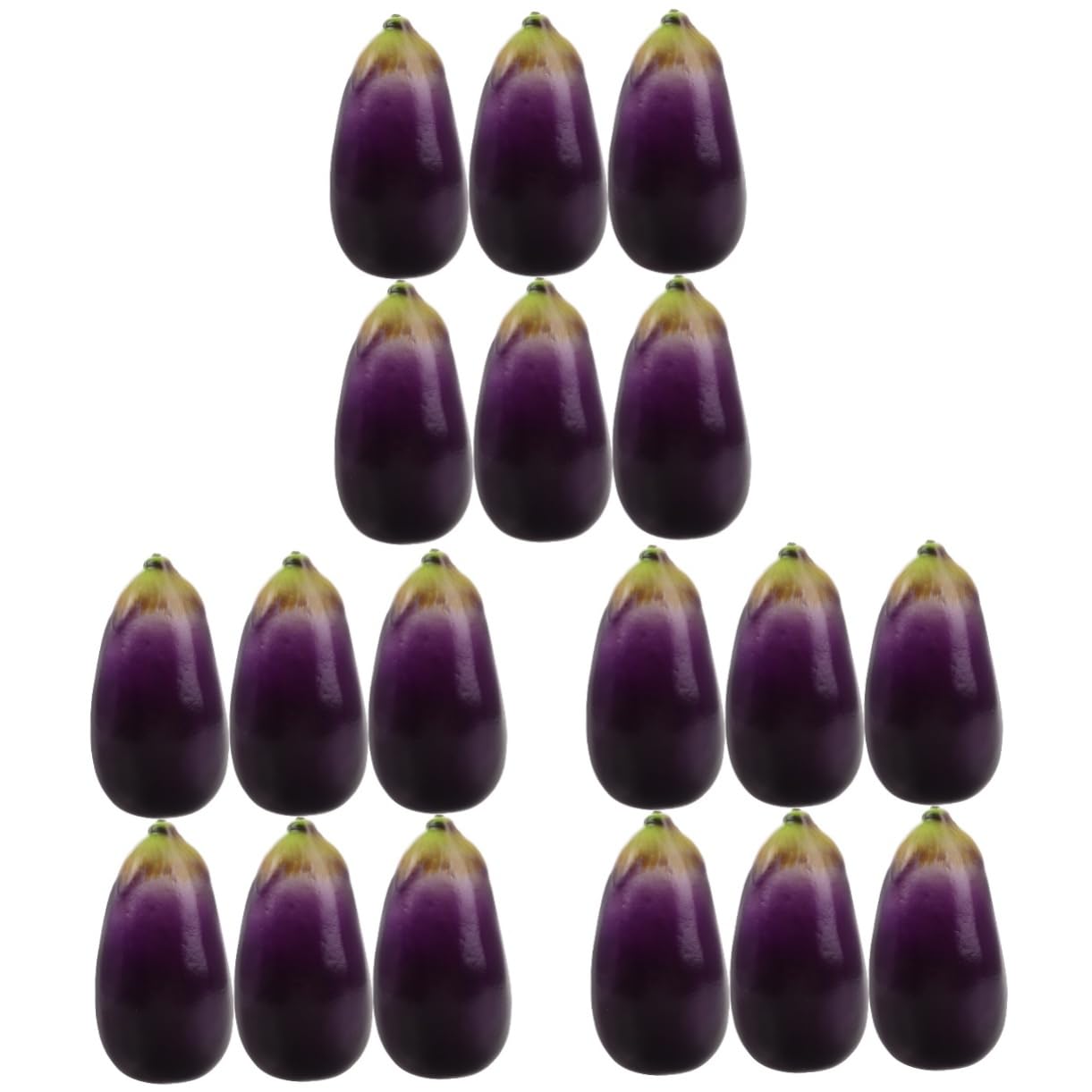 MAGICLULU 3 Sätze Simulierte Auberginen Gemüse Dekoration Simuliertes Gemüse Simulation Kleines Kunst Gefälschtes Modell Realistische Auberginen 6 Stücke * 3
