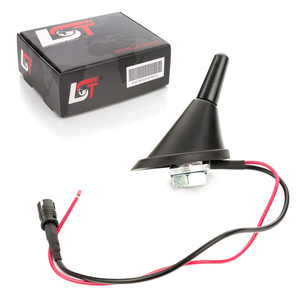 LST Antenne Kurzstab Antennenfuß Sockel mit Verstärkerkabel Stecker RAKU II 2