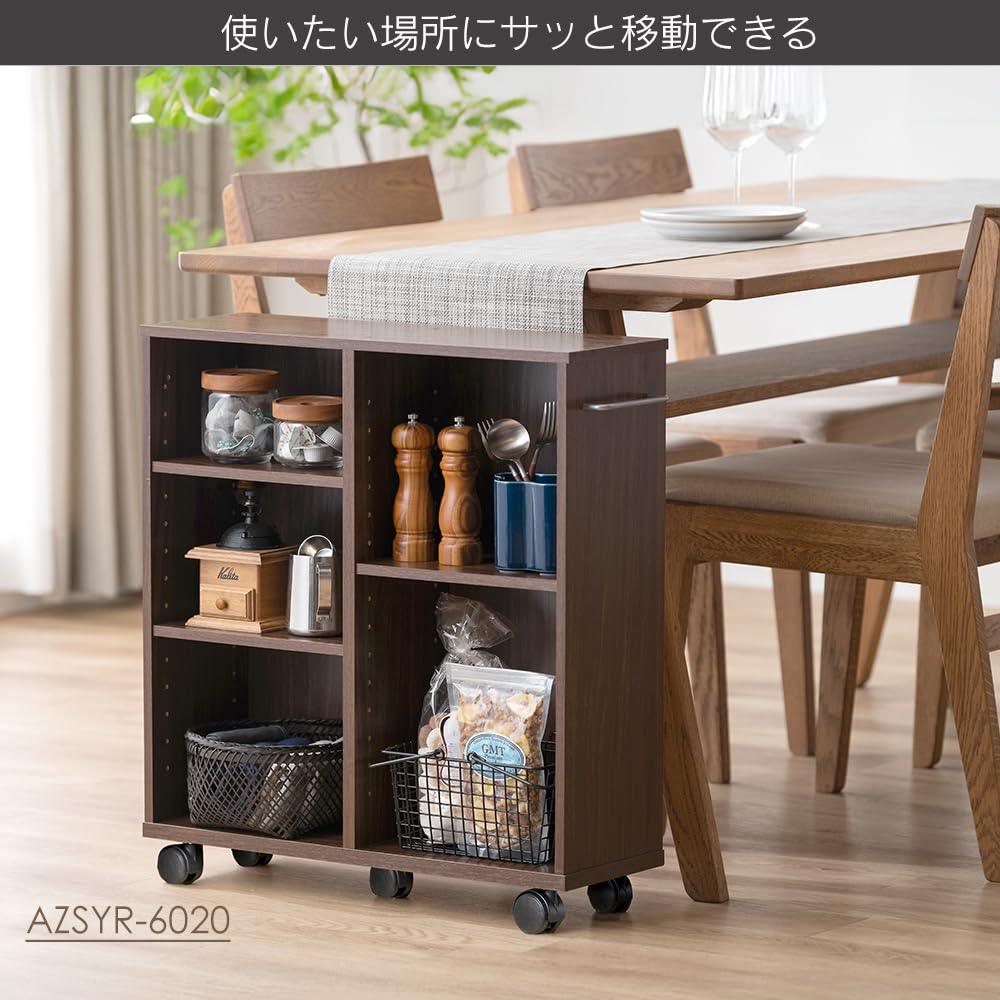 本棚 おもちゃ 収納 キッチンワゴン 収納 2個セット キャスター 収納棚