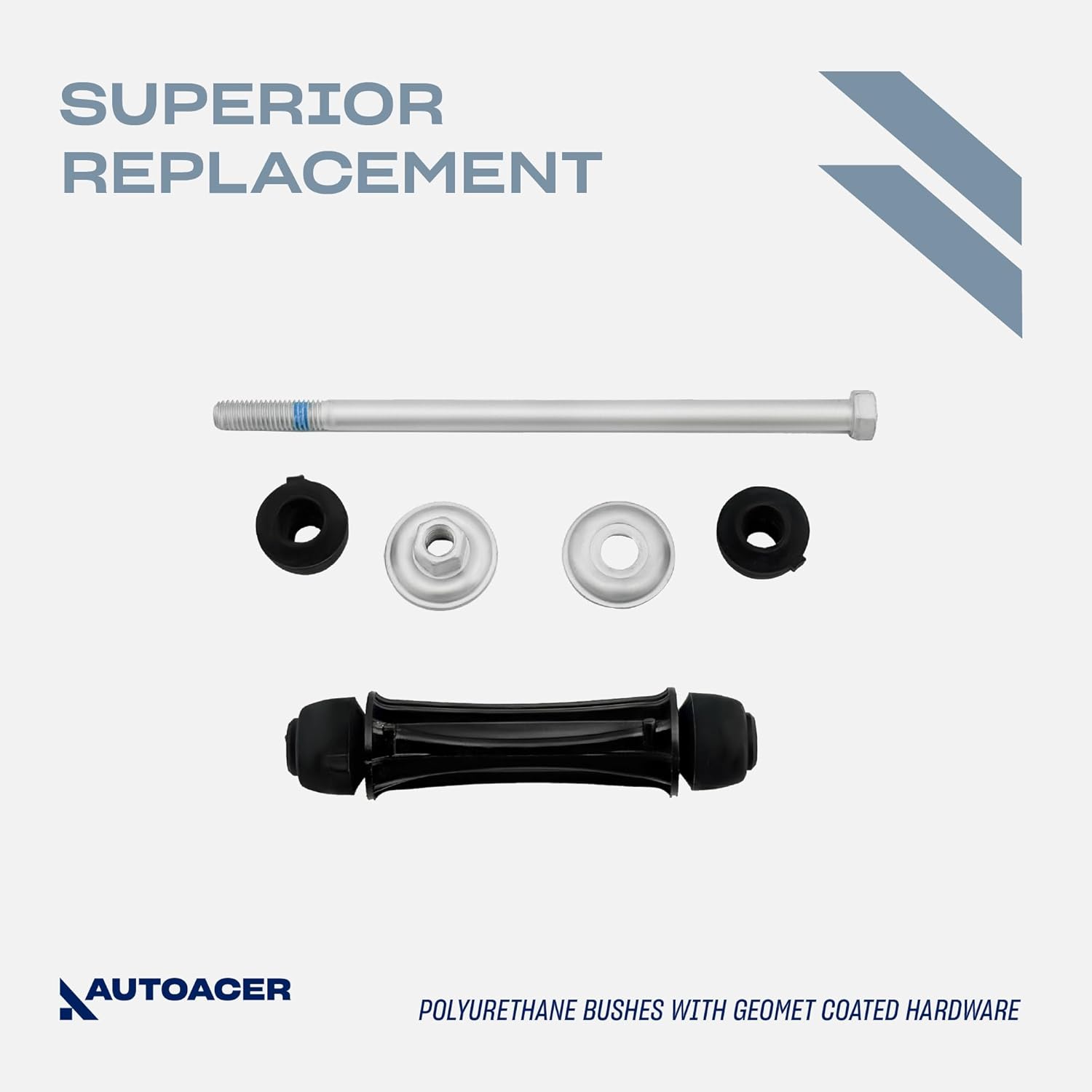 2 Pcs Stabilizer Sway Bar Link Kit with Polyurethane Bushes Left & Right) for Escalade/ECV, Avalanche, Silverado, Suburban 1500, Tahoe, Blazer, Sierra 1500, Yukon, Frontier