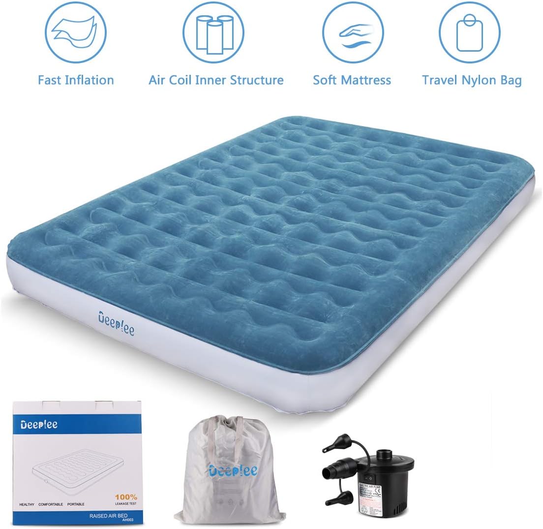 Air Mattress Queen Size Airbed,Deeplee Blow up bed