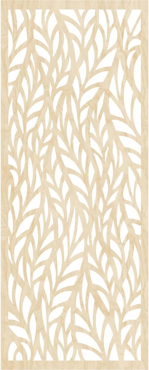 Ortonville Decorative Pierced Fretwork Wood Wall Panels, 9 3/8"W x 24 3/8"H x 3/8"T, Birch