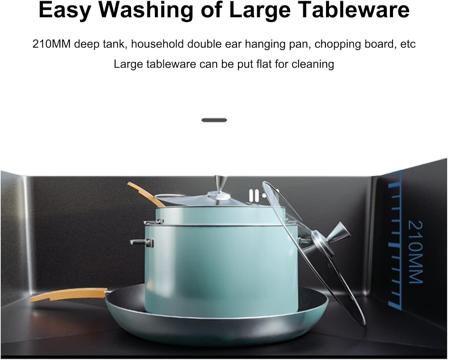 Kitchen Sinks, With Pull Type Faucet Bar Prep Kitchen Sink, 304 Stainless Steel Deep Double-bowl Sink Basin, Easy To Clean