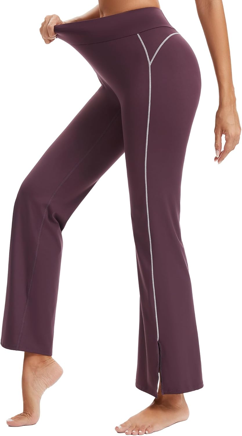 VME High Waisted Yoga Pants with Pockets - Tummy Control Workout Running Yoga Legging for Women - Image 2