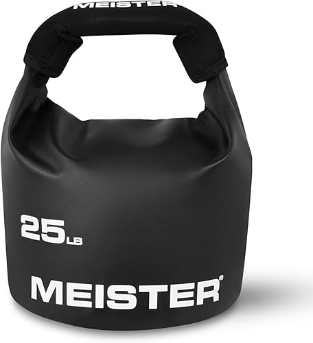 Meister BEAST - Pesa rusa portátil de arena, peso de bolsa de arena suave, 25 libras, 24.9 lbs, color negro
