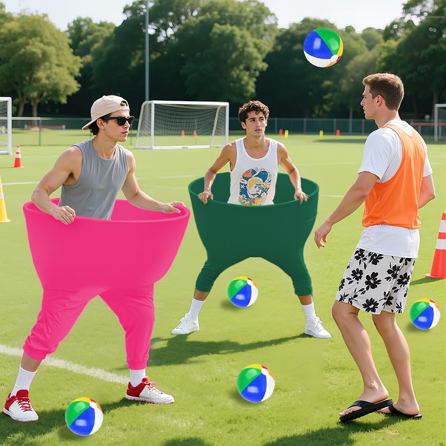 Image of Granny Pants Yard Game,2pcs Granny Pants Outdoor Game for Adults and Family with 8 Bouncy Balls & 1 Air Pump (Random Colors),Granny Pants Game for BBQ, Beach & Backyard Parties