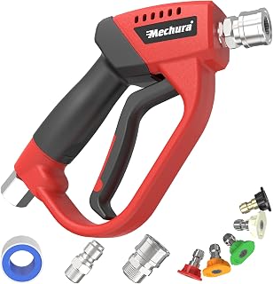 Pressure Washer Gun 5000 PSI, 360° Swivel Gun with 1/4" QC Outlet