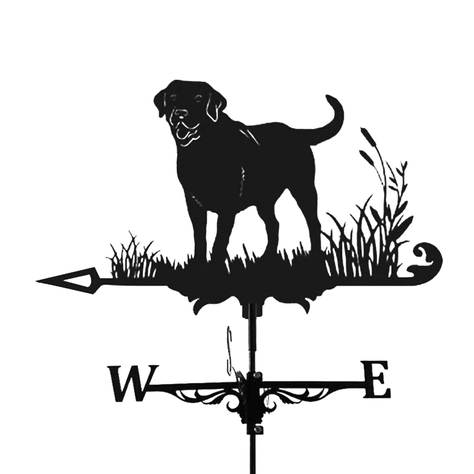 Girouette de toit Labrador en métal pour embellir une toiture un peu vide