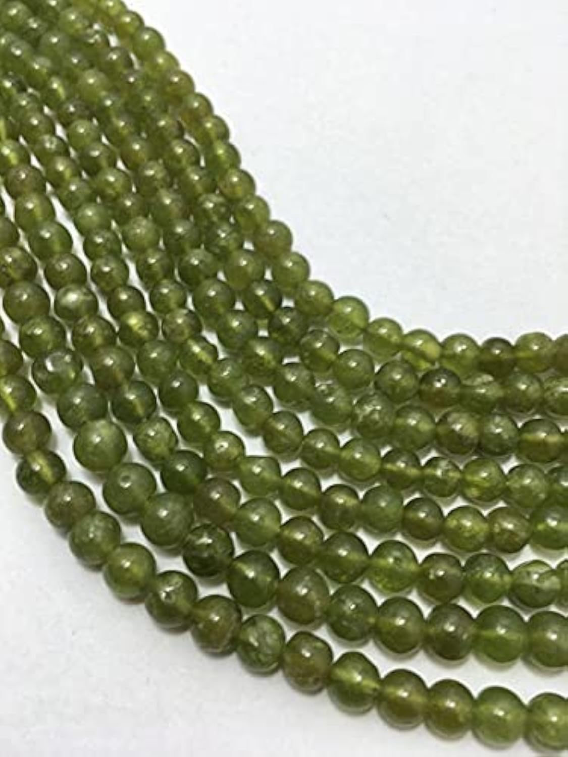 Perles rondes en vesuvianite pour vos ateliers de bijoux faits main