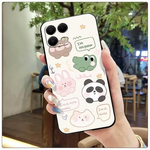 Phone Case Compatible with TCL T-Mobile Revvl8 Pro/T Phone3Pro, Design Silicone Cartoon Full wrap Dirt-resistant Cute Anti-knock