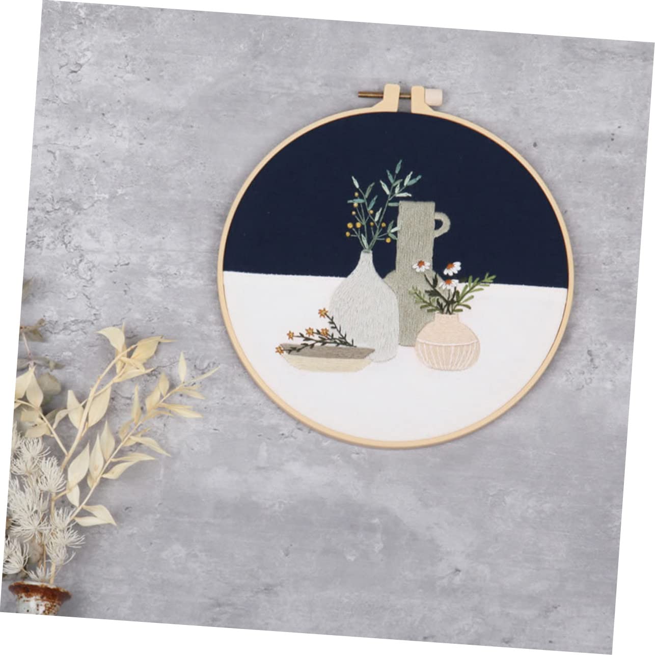 Gadpiparty 4sets Fili da Ricamo per Uso Domestico Kit Ricamo Punto Croce Prestampato Fai da Te