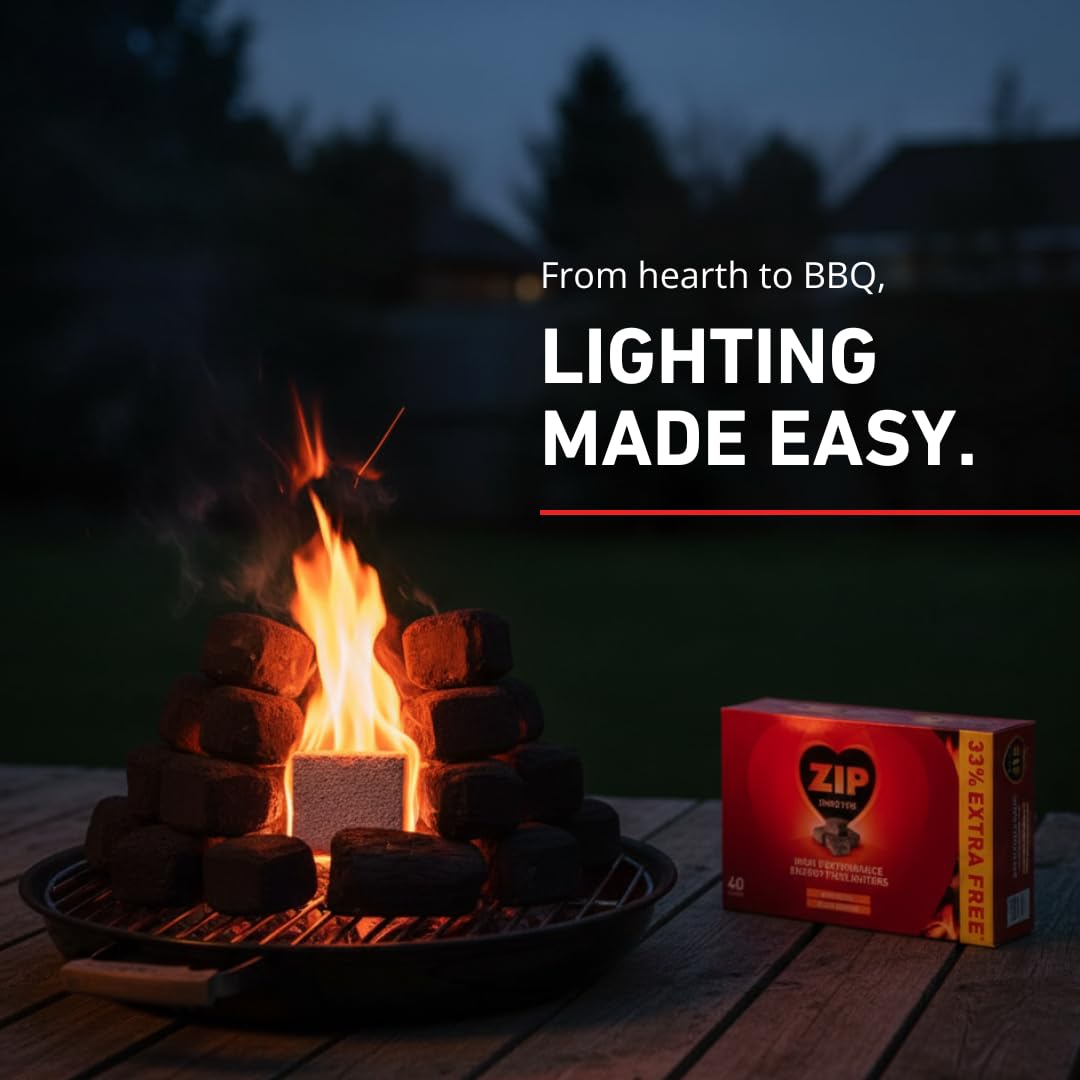 240 Zip High Performance Energy Firelighters Stove Wood burner Logs Fire Logs — view 7