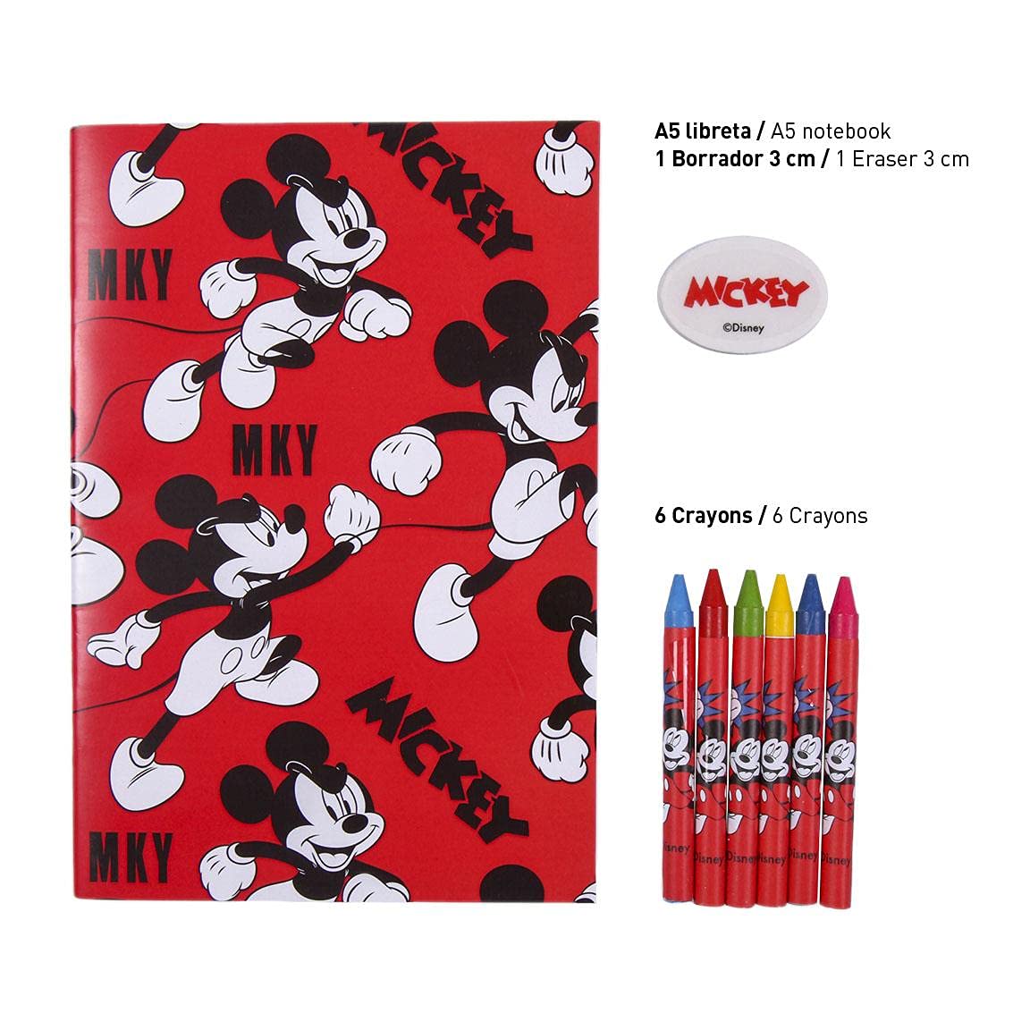 CERDÁ LIFE'S LITTLE MOMENTS Stitch - Set di 25 gomme decorative con
