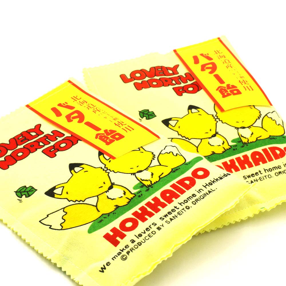 北海道蔵本舗 バター飴 北海道 / あめ ( キツネ ･ 牛柄 パッケージ )