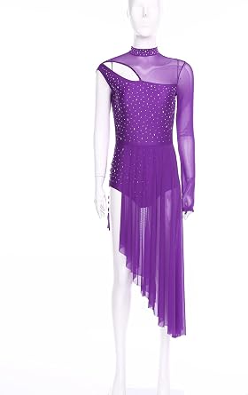 Robe Danse Justaucorps Manches Courtes + Jupe Volants Ballet Gymnastique - S à XXL