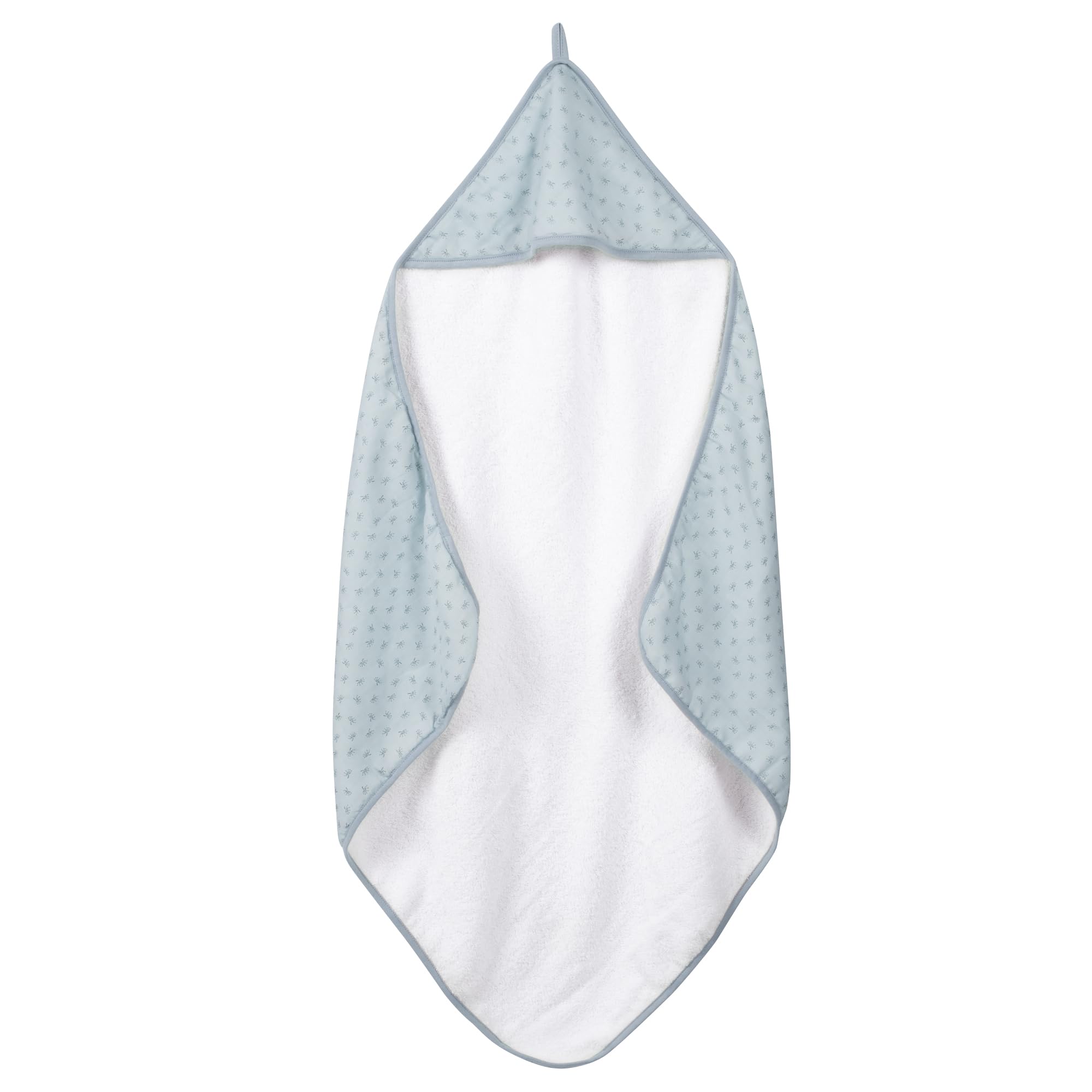 roba Lil Planet Organic Baby Hooded Towel 80 x 80 cm - Bath Robe 100% Cotton - Oeko-TEX and GOTS Certified - Sky Blue