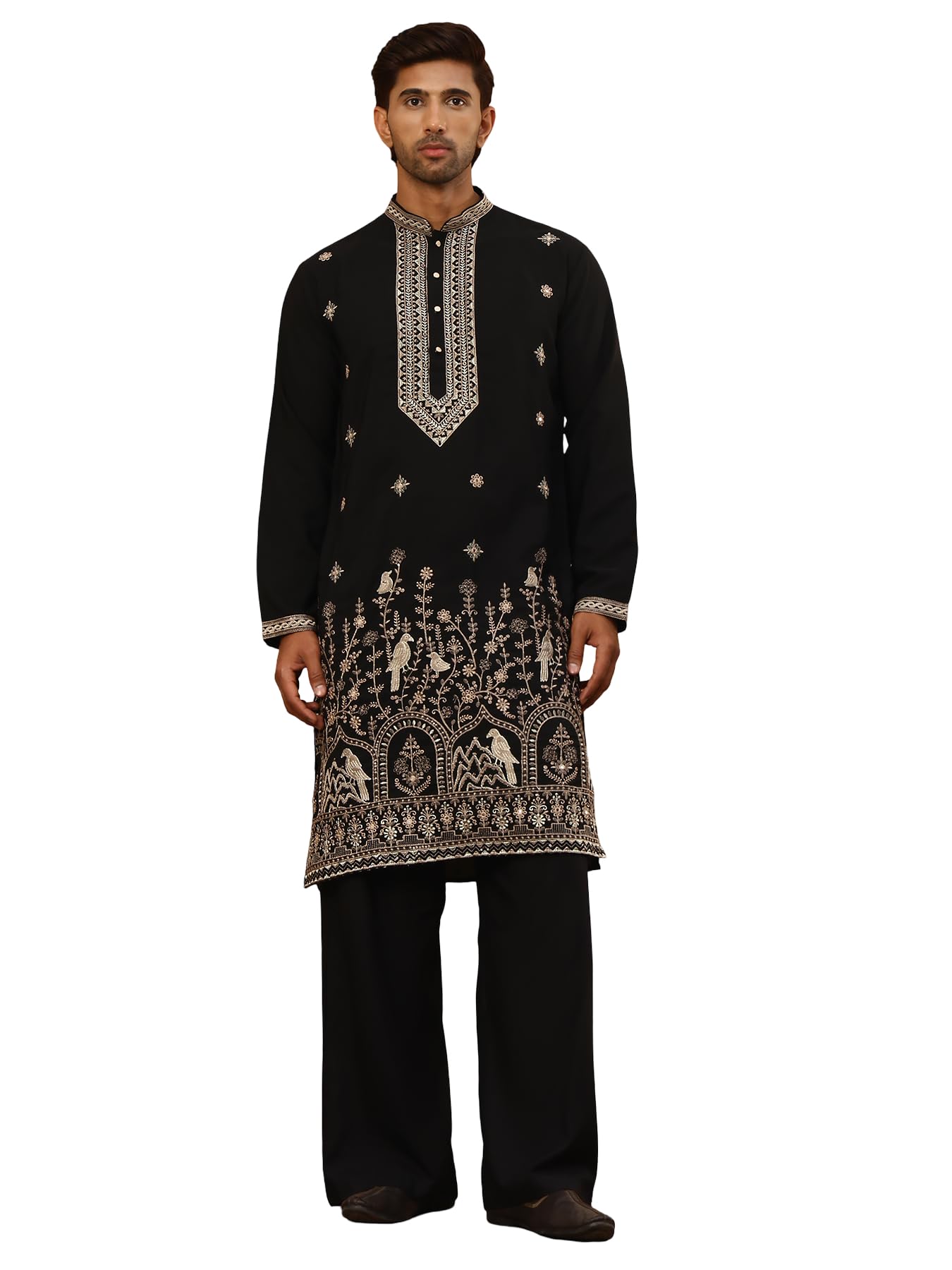 jompers Luxury Japanese Imported Kurta Set for Men (Black, S)-picture-28