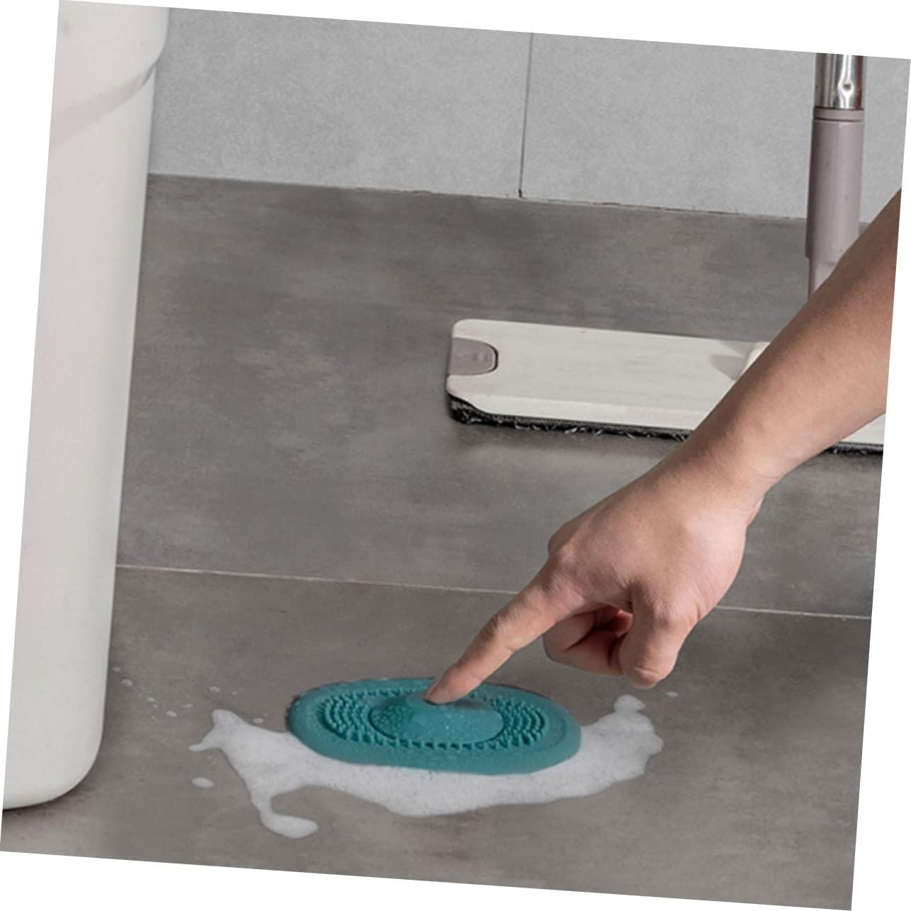 Tapón de filtro de baño, 4 piezas Antibloqueo Cubierta de drenaje de piso Colador Tapones de bañera universales Tapón de cubierta de drenaje de fregadero Tapón for bañera Cubiertas de drenaje de silic