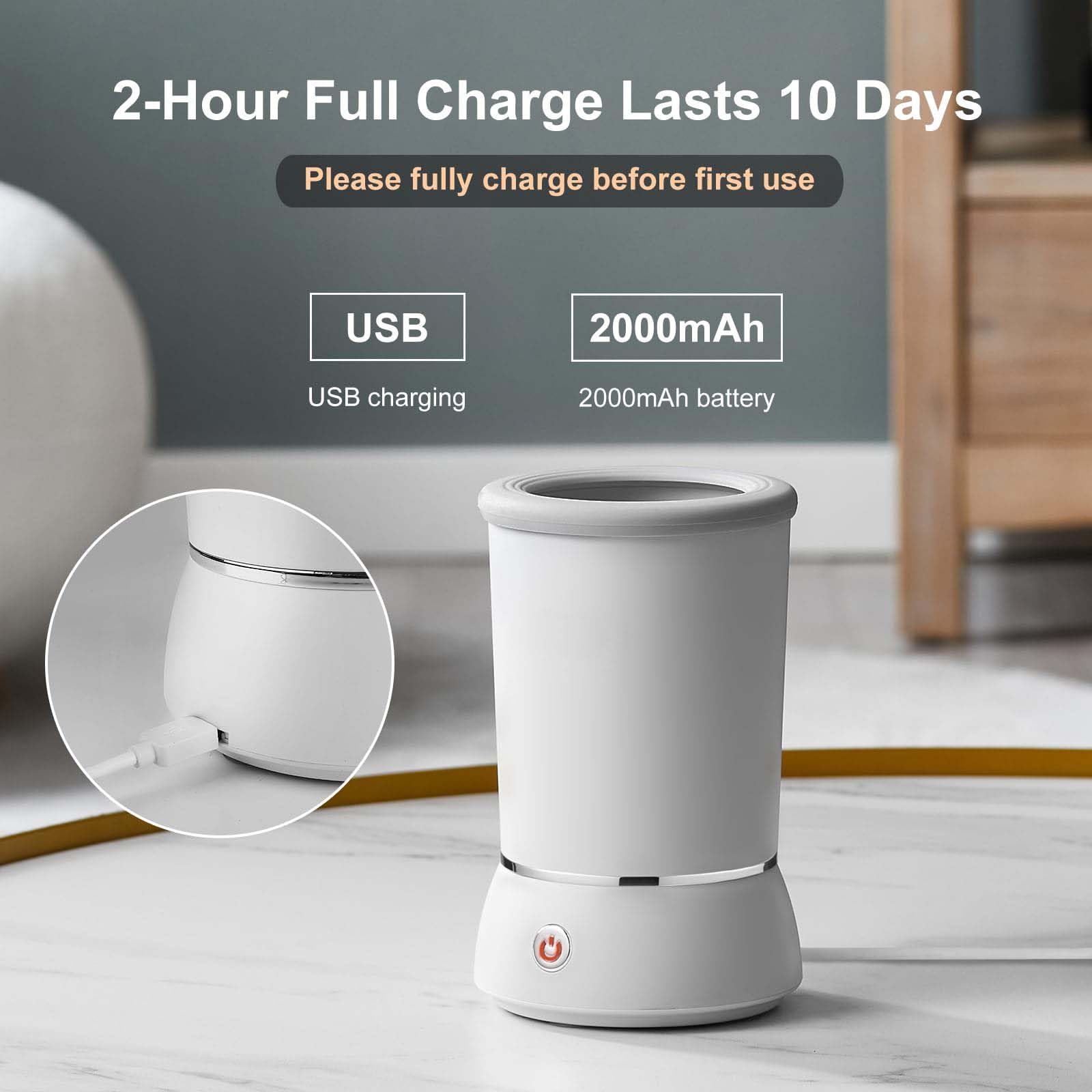 Automatyczny środek do czyszczenia stóp dla psów, silikonowa szczotka dla zwierząt domowych, ładowanie USB, czyszczenie przestrzenne 360°, delikatny i wydajny, zdejmowany dla łatwego czyszczenia